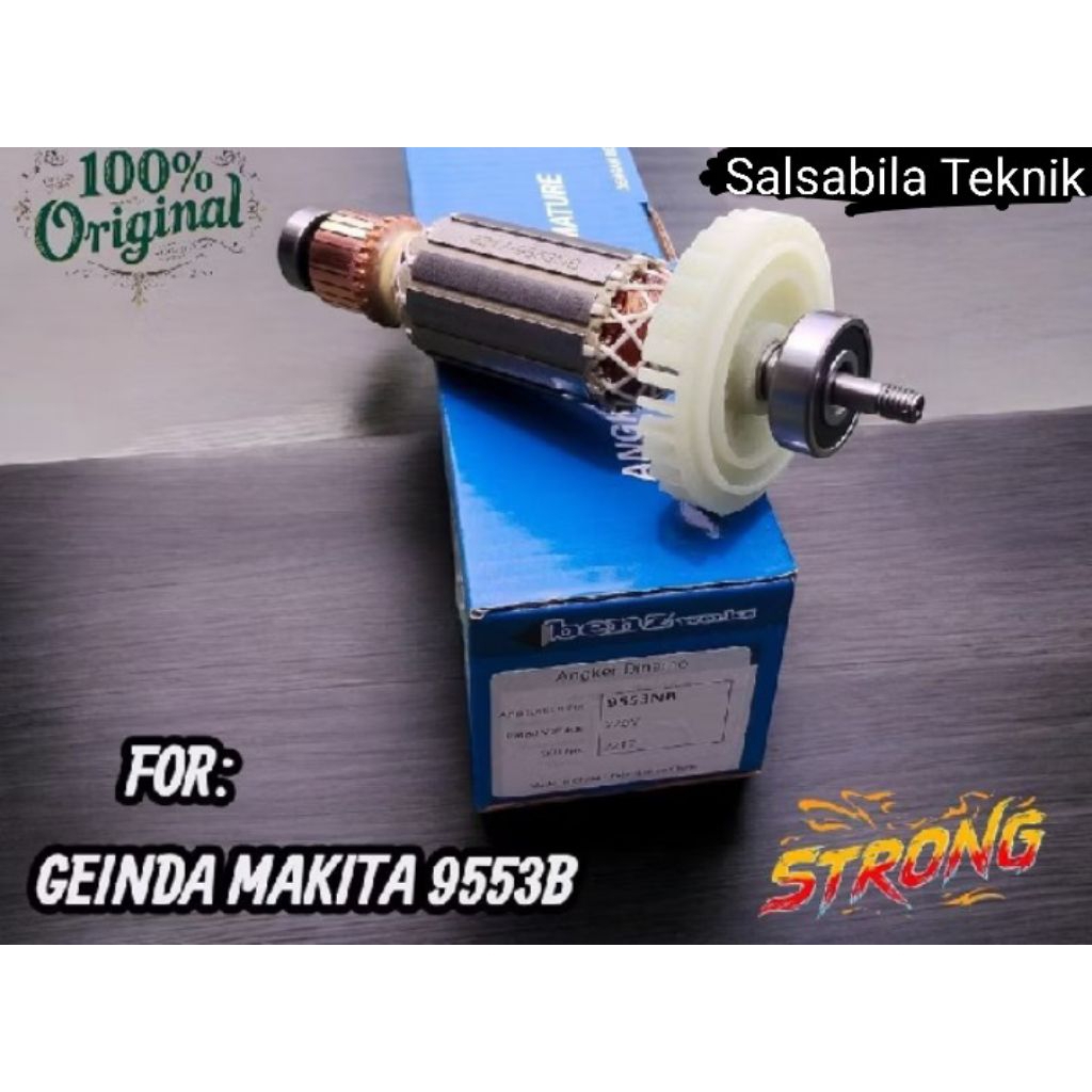 BENZ Armature Angker Mesin Gerinda Makita 9553B/Armature Grinda Makita 9553B