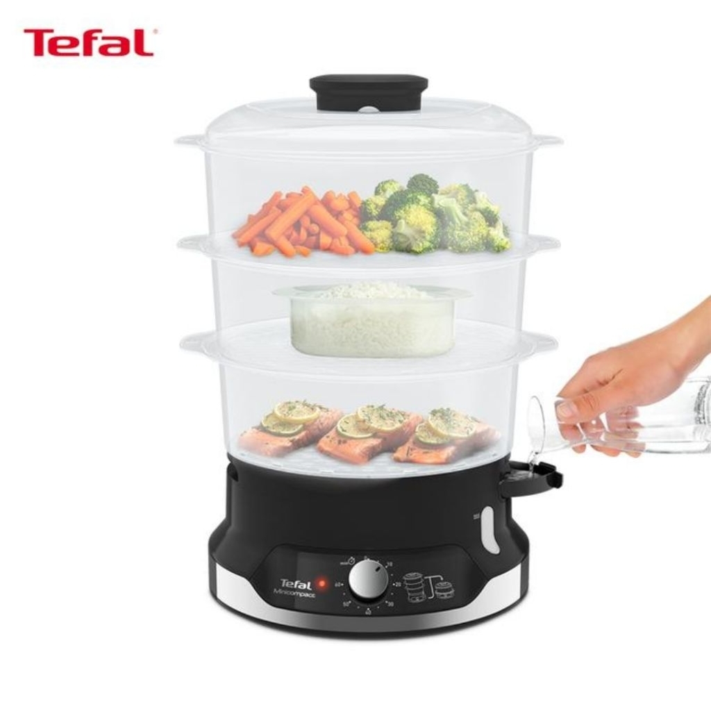 Tefal Food Steamer Ultra Compact Vc 204810 Pengukus Makanan
