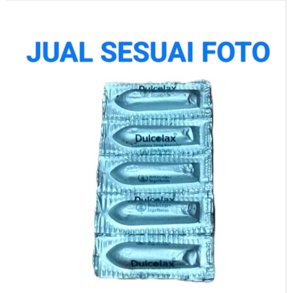 dulcolax 10 mg  supp SESUAI GAMBAR  strip isi 5 butir