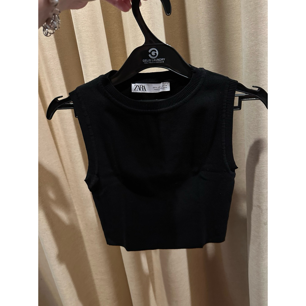 zara crop tank
