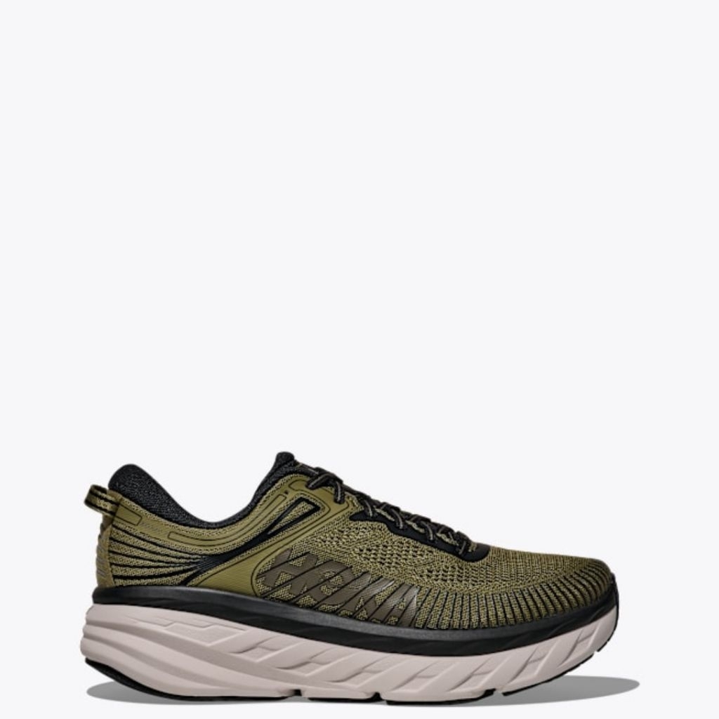 Hoka Bondi 7 Casual Wild Rye Black Men Shoes Original