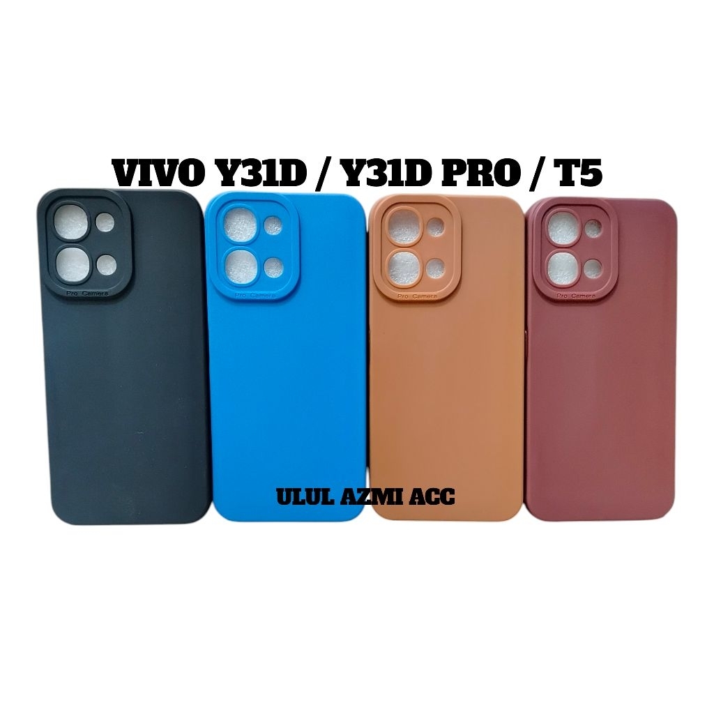 CASE FOR VIVO Y31D Y31DPRO T5 SOFTCASE MACARON PRO KAMERA