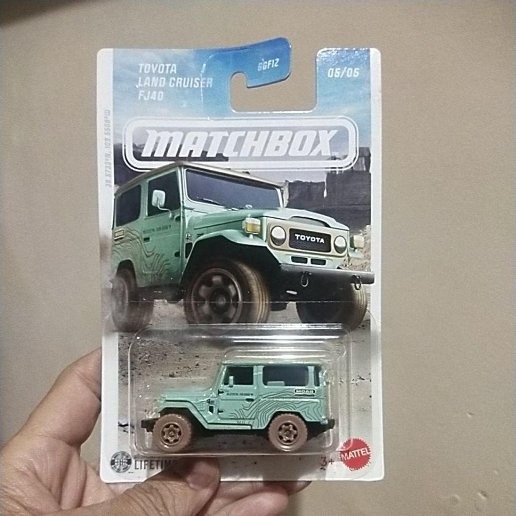 Matchbox Toyota Fj 40  Hardtop Hijau Muda Off Road