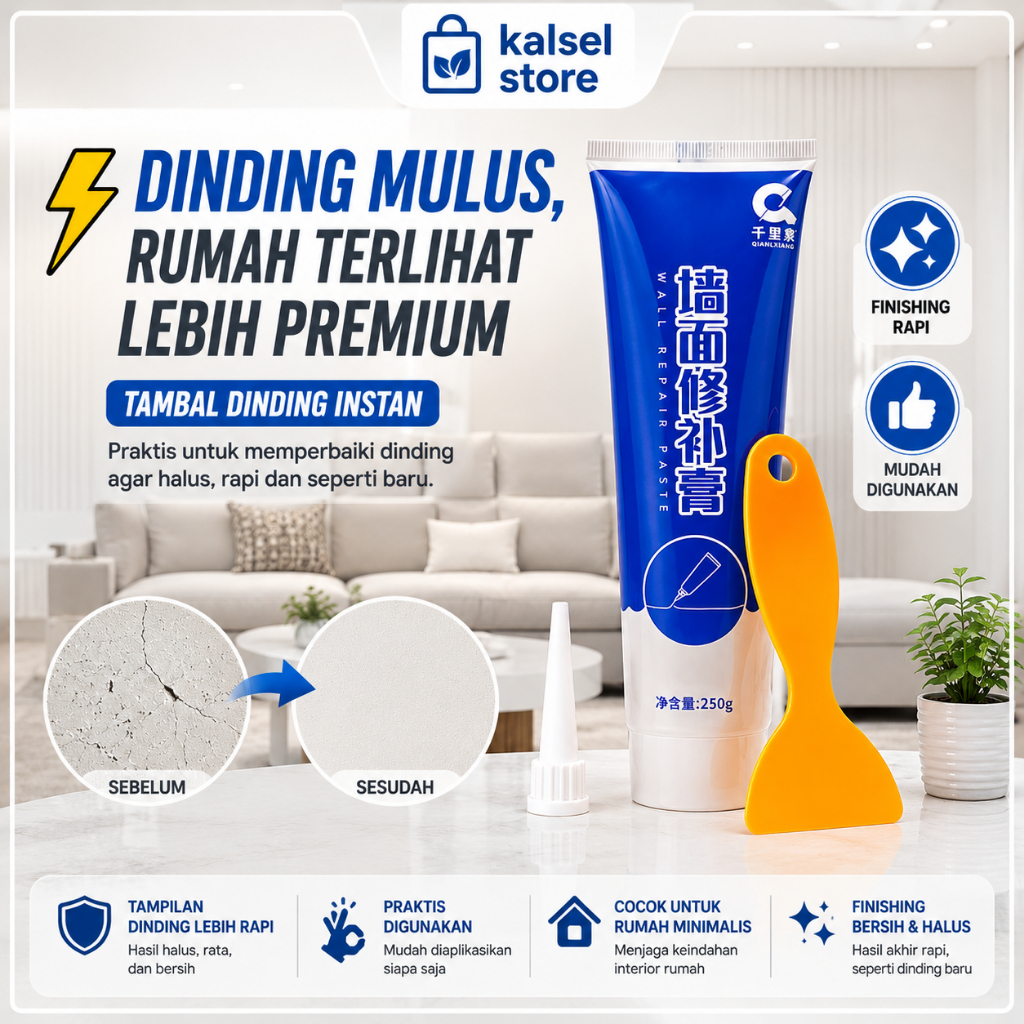 penambal dinding cream instan waterproof wall repair pasta magic waterproof dinding penambal dinding