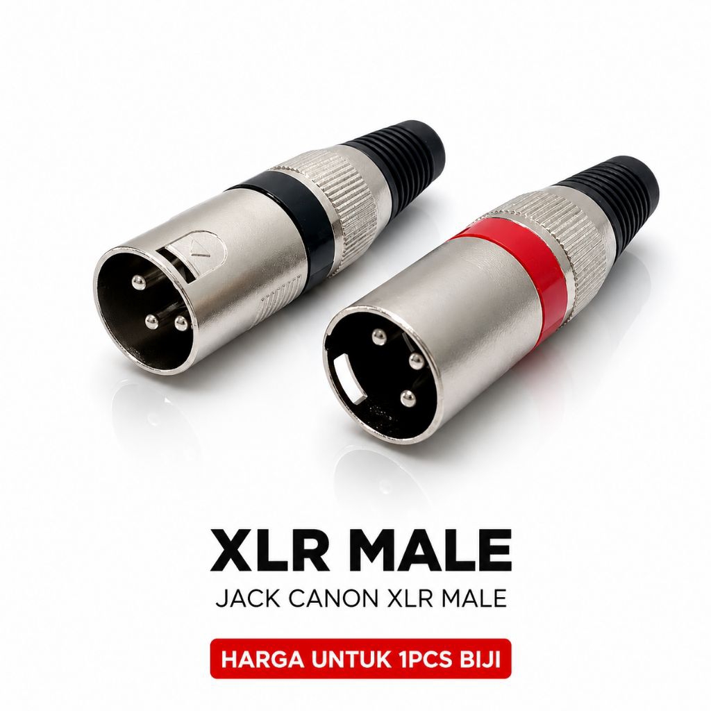 jack xlr male / konektor audio xlr male