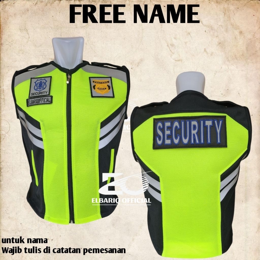 rompi security,rompi satpam rompi security terbaru rompi security jala tebal hijau iga hitam