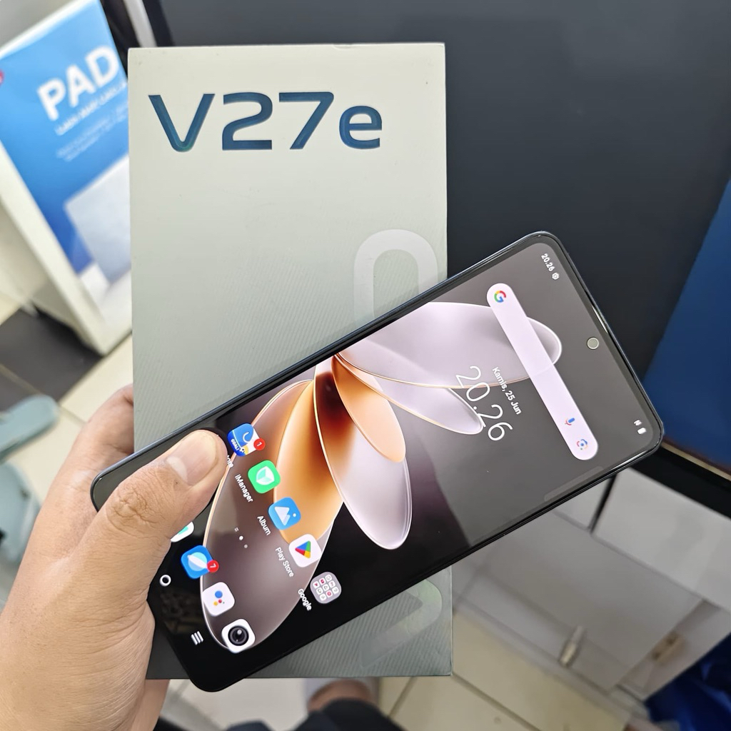 Vivo v27e ram 12/256 second fullset original termurah