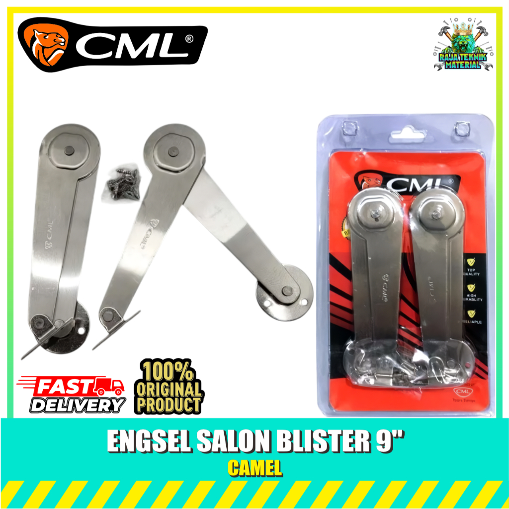 Engsel Salon Stainless CAMEL 9 INCH / Engsel Wayang 9" CML / Engsel Pintu Jendela Lipat 9"