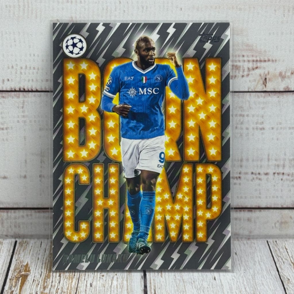 Kartu Bola Lukaku Born Champ Napoli Topps Original