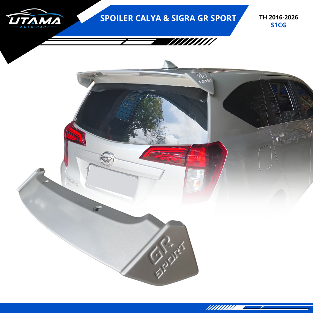 Spoiler Calya Sigra GR Sport - Spoiler Belakang Calya / Sayap Belakang Sigra Bahan ABS Berkualitas