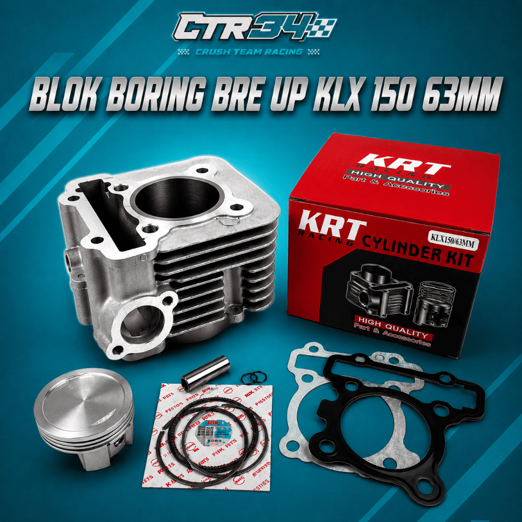 BLOK SEHER PAKET BORE UP KAWASAKI KLX 63MM 66MM KRT
