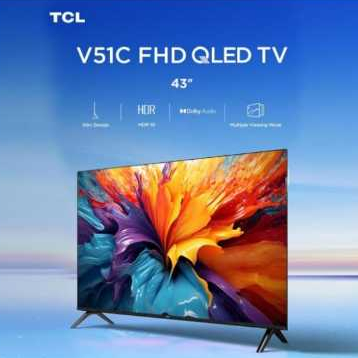 QLED TV TCL 43Inch 43V51C Smart TV