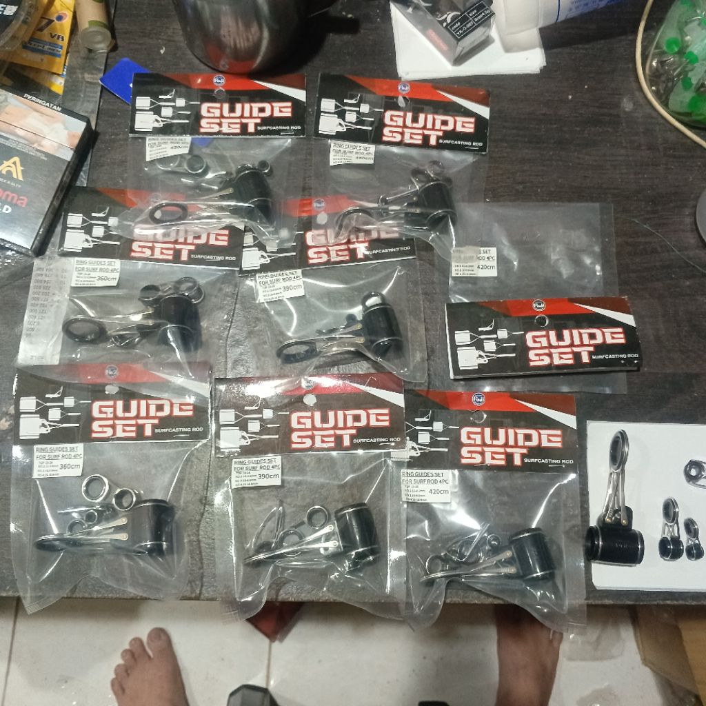 ring guides set for surf isi 4pc FUJI ukuran 360/390/420/450