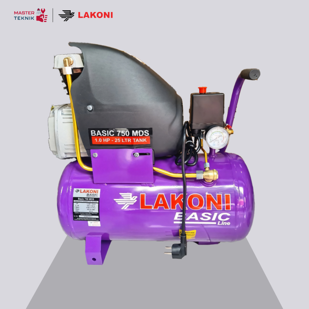KOMPRESOR ANGIN LISTRIK LAKONI BASIC 750MDS / KOMPRESOR UDARA / AIR COMPRESSOR 1.0HP YANG ORIGINAL L