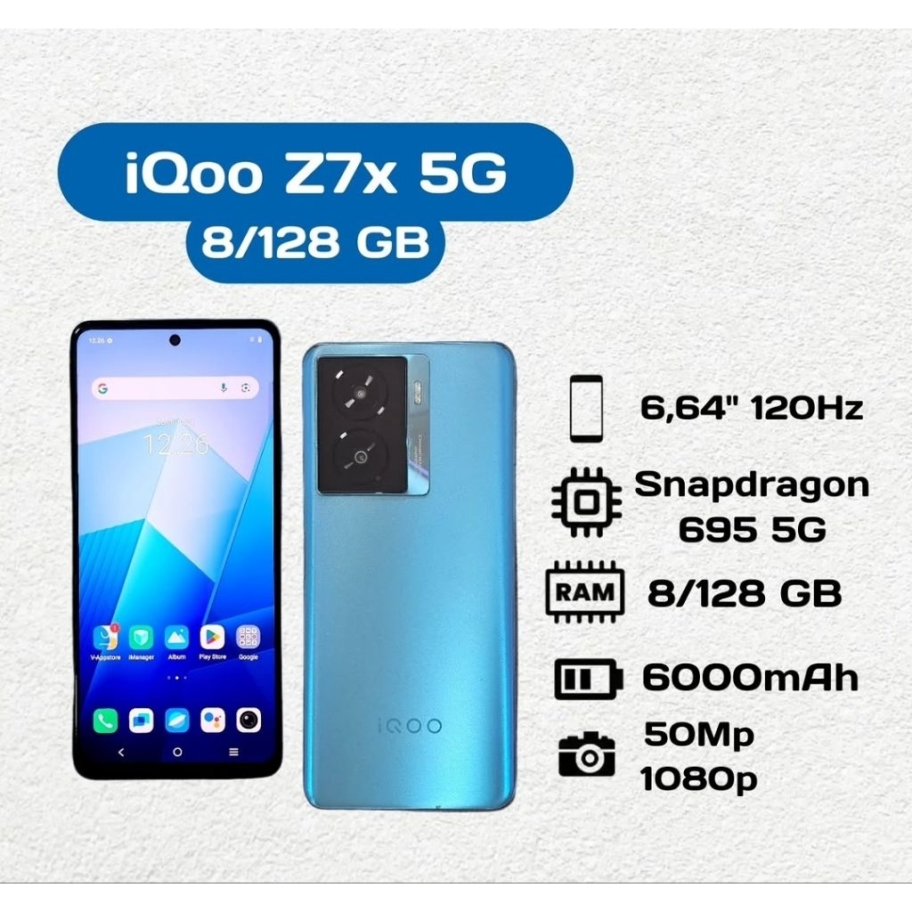 Vivo iQoo Z7x 5G 8/128 GB Second
