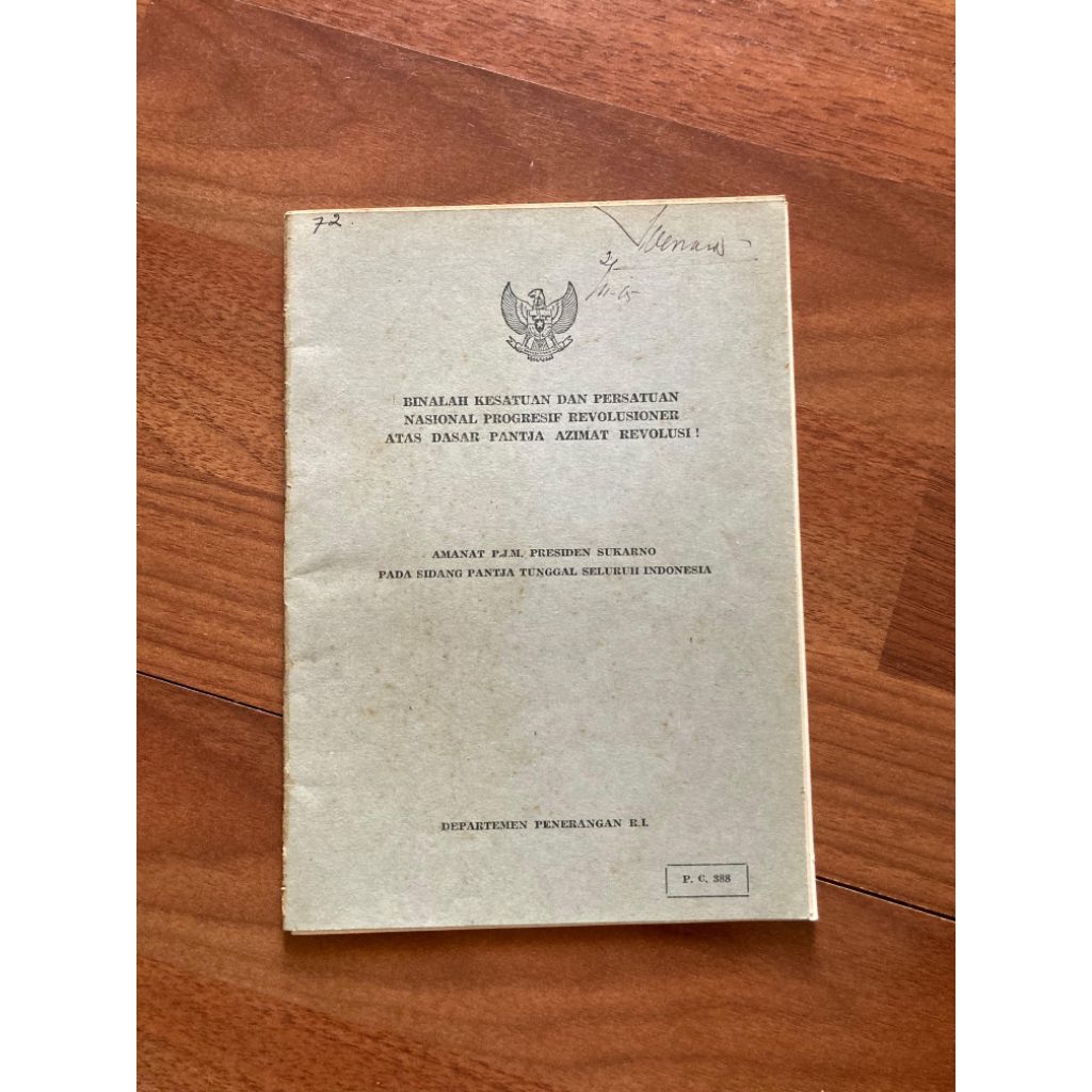 Buku pidato Soekarno thn 1965