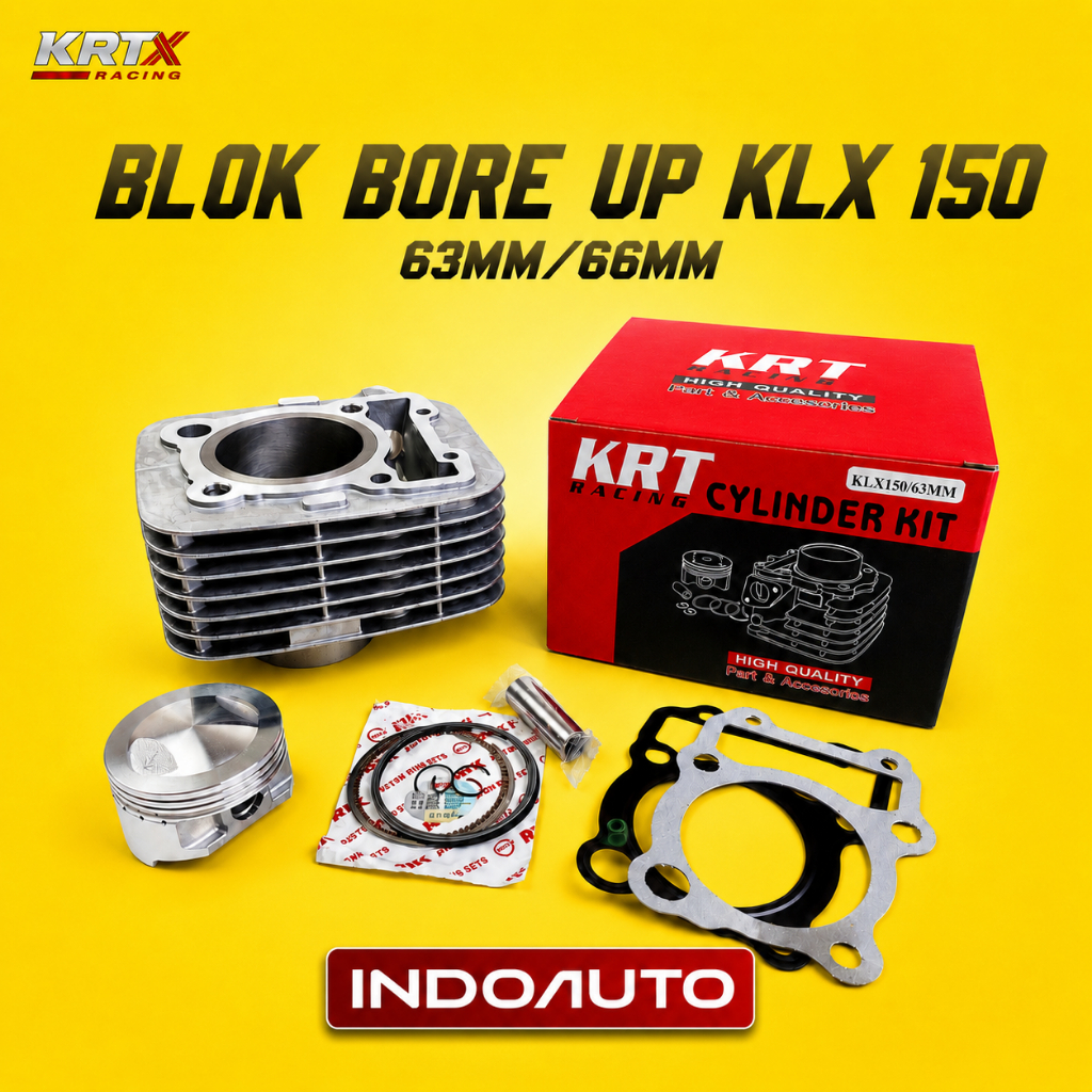 BLOK SEHER BORING PAKET BORE UP BOREUP KLX 63MM 66MM KRT