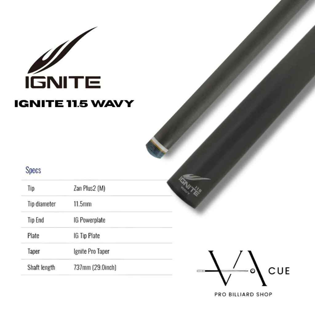 MEZZ IGNITE 11.5 WAVY SHAFT - SHAFT STIK BILLIARD MEZZ IGNITE 11.5 WAVY JOINT ( SHAFT ONLY )