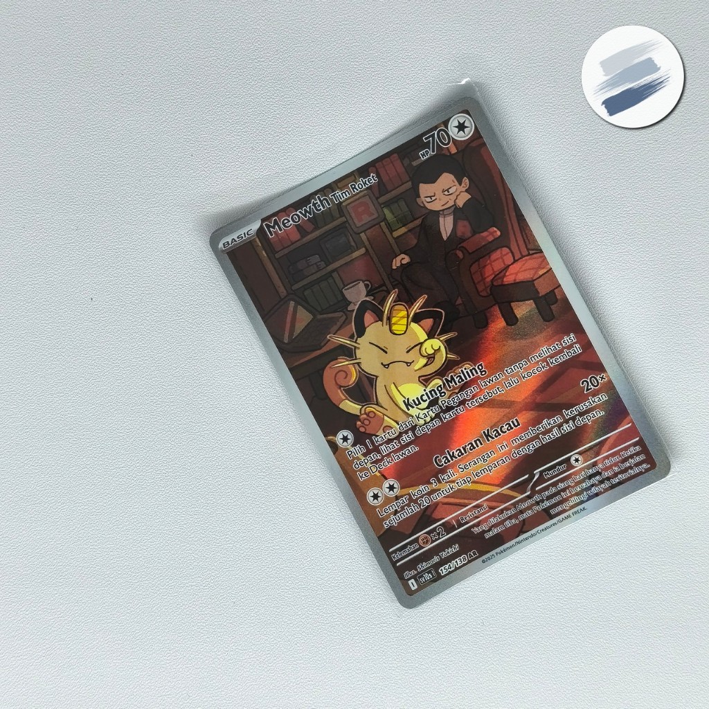 Meowth Tim Roket AR sv10s Kehadiran Juara Pokemon TCG Indonesia