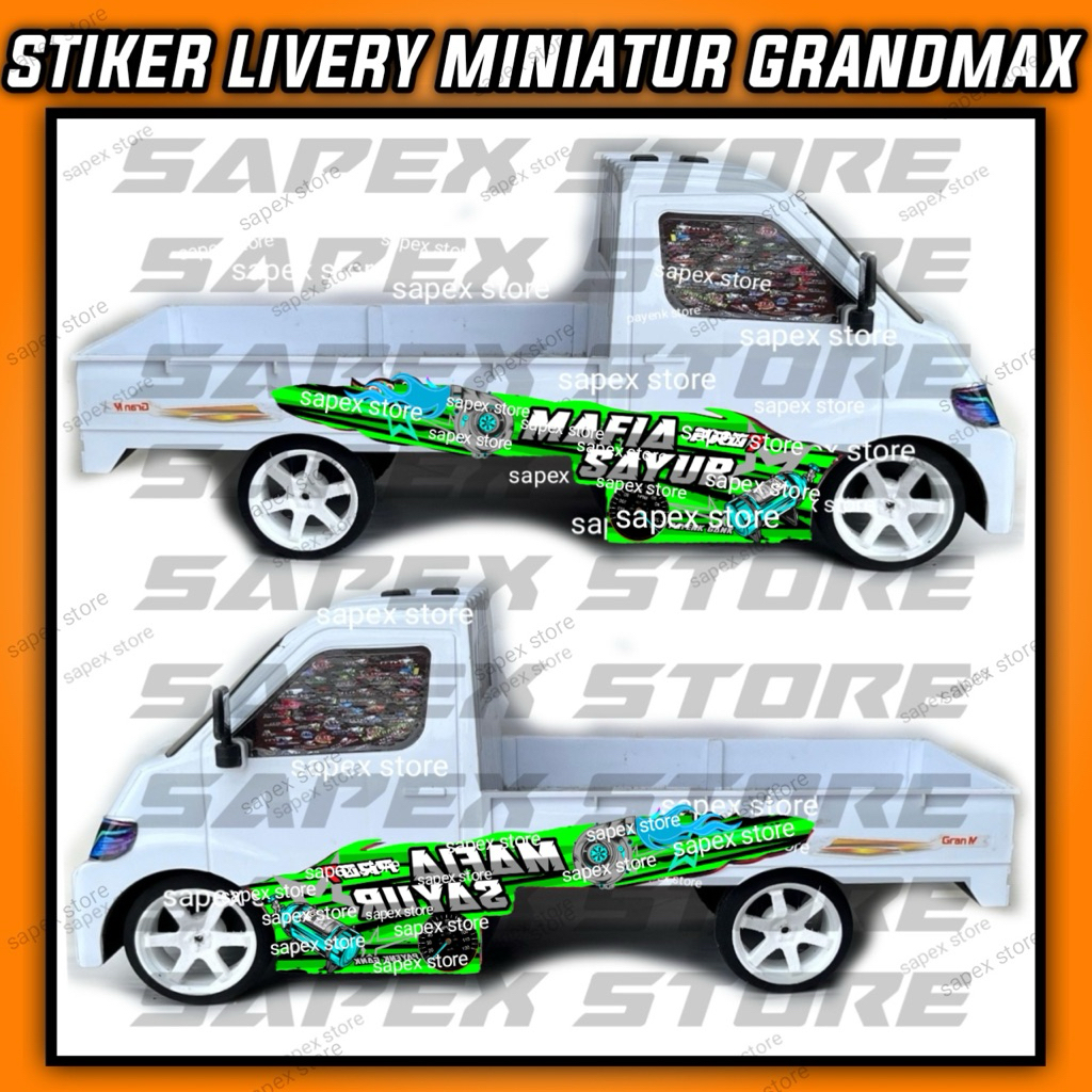 STIKER THAILOOK MINIATUR PICKUP GRANDMAX