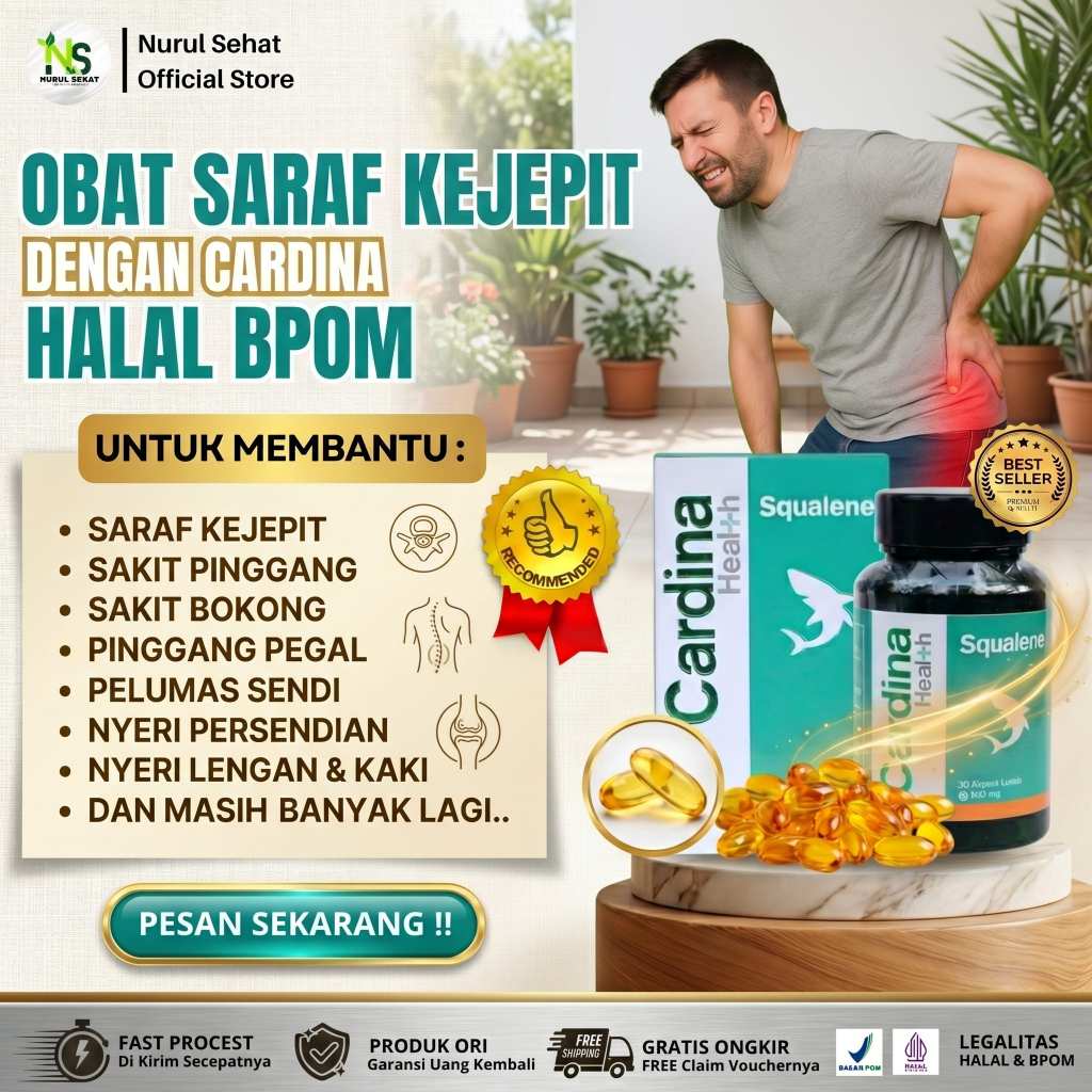 Obat Pelumas Sendi, Sakit Bokong, Pinggang Pegal, Nyeri Lengan & Kaki, Nyeri Persendian Sudah Halal 
