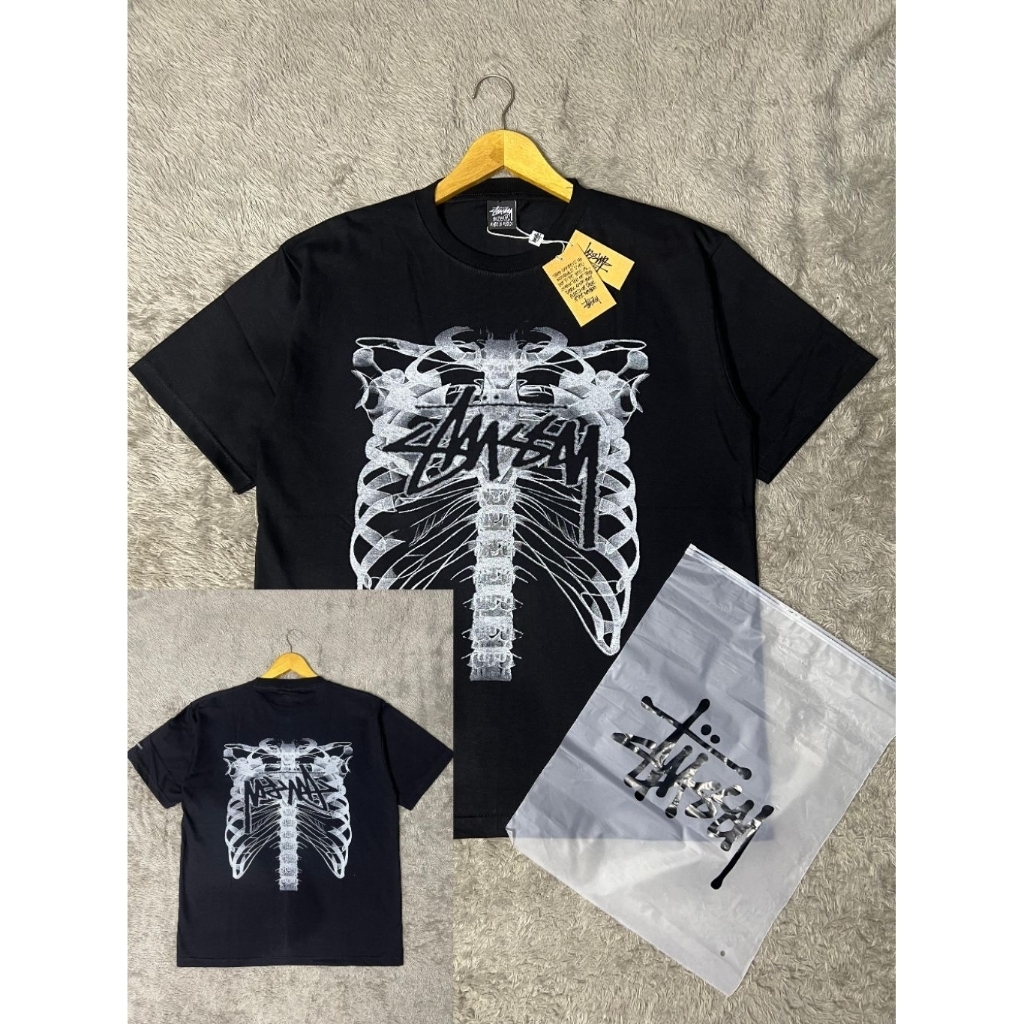 T'shirt unisex brand stussy lipst full tag label catton combed 20s