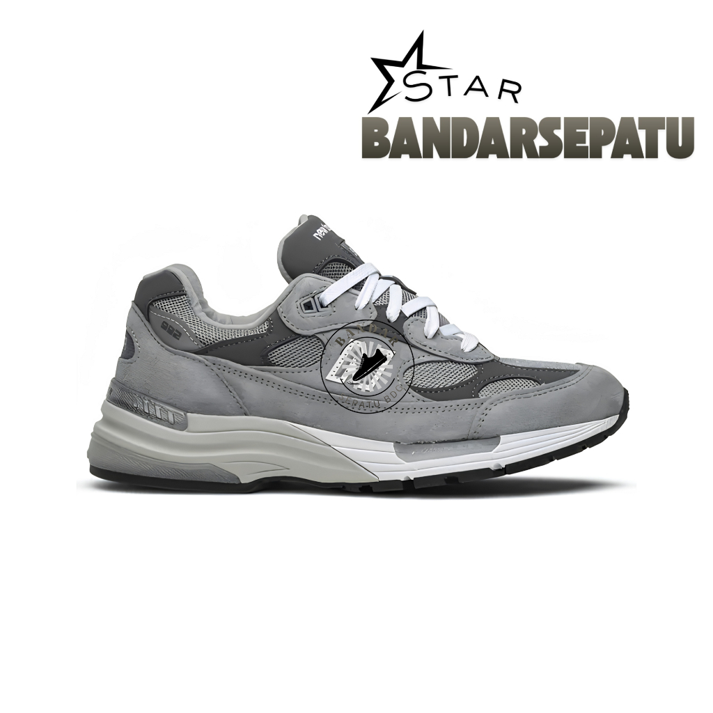 Sepatu New Balance 992 Made in USA 'Grey' 2020