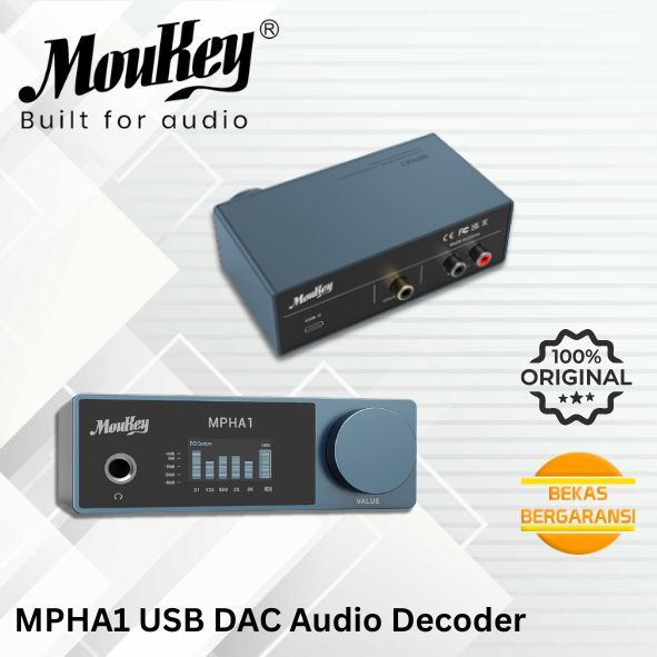 Moukey MPHA1 USB DAC Audio Decoder HI-FI Class Portable Headphone Amplifier Used Bekas Bergaransi