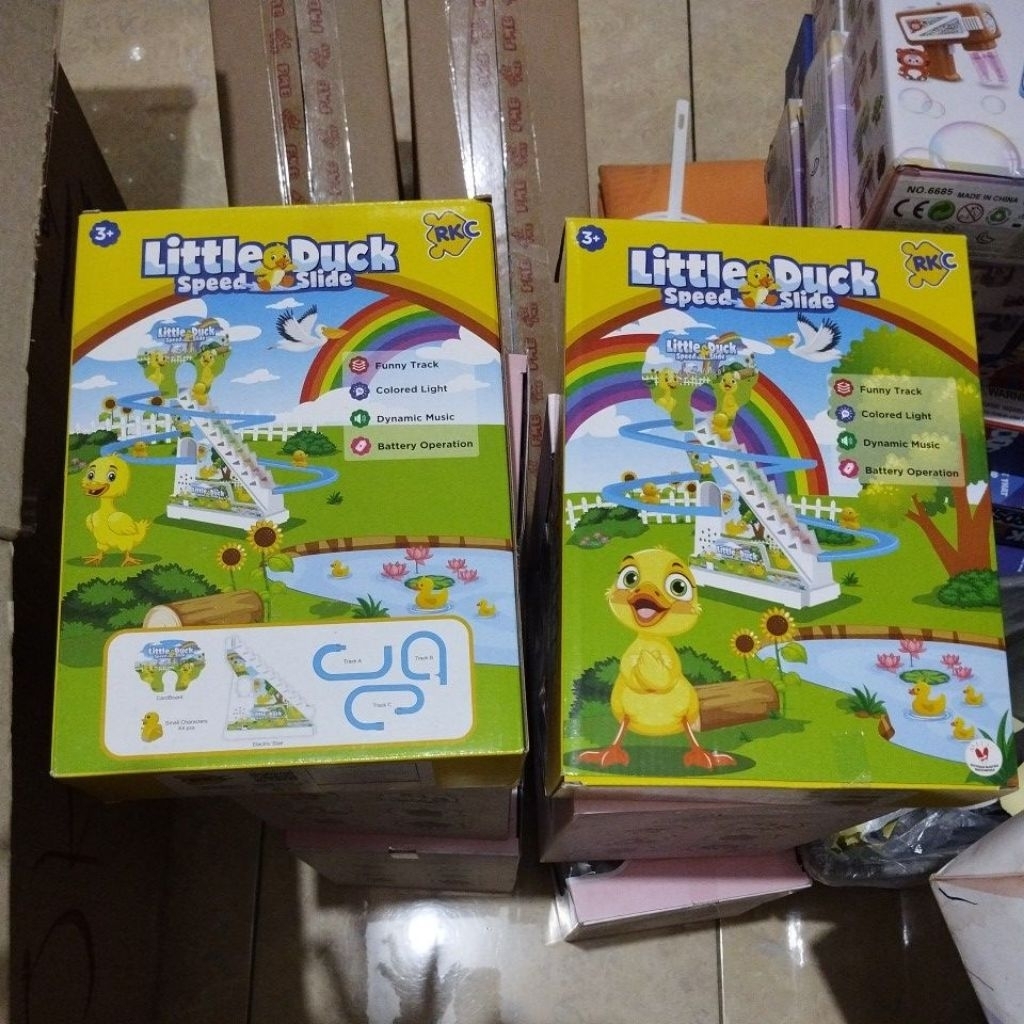 oketoys mainan bebek tangga little duck small duck speed slide