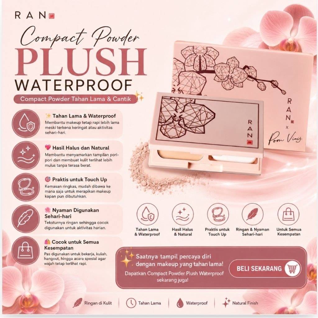 RAN ORIGINAL PLUS POWDER BY POM VINIJ BEDAK  TWC MAC MINI RESMI