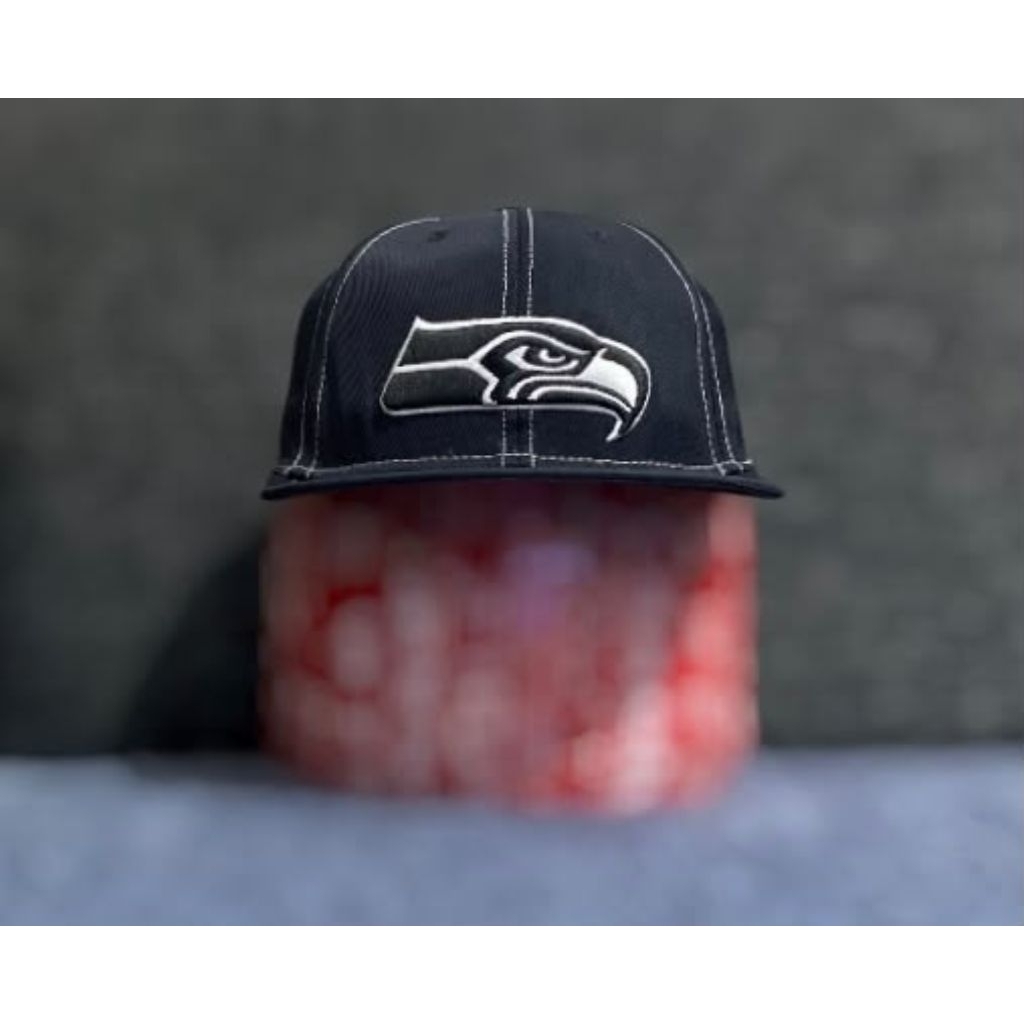 [Topi Vintage] '47 Brand NFL Seattle Seahawks Nylon Strapback Original Second
