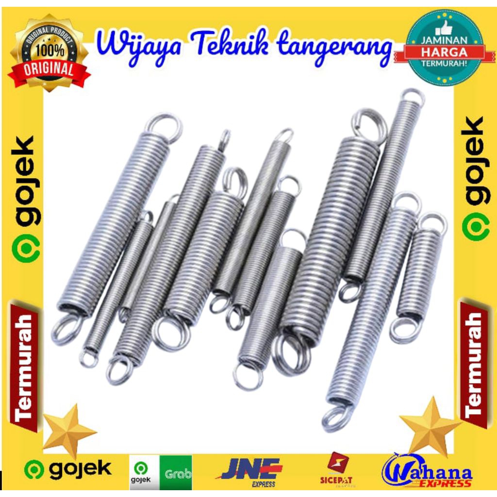 per spring tarik stainless kawat 0.5mm