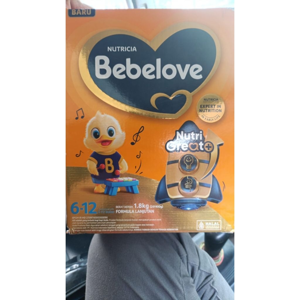 susu bebelac / bebelove 6-12bulan kemasan 1800gr