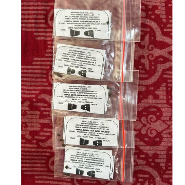 UPIL GAJAH HERBAL TIONGKOK ASLI (PAKET ISI 5 BUNGKUS) *PENGIRIMAN DIPRIVASI*