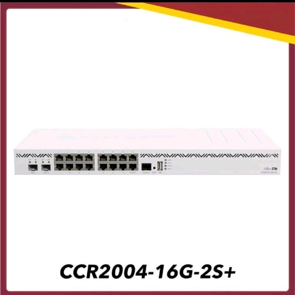 Mikrotik CCR2004-16G-2S+/CCR 2004 16G 2S+ GIGABIT SFP ARM 10G SFP 10G LEVEL 6 SUPPORT ZERO TIER
