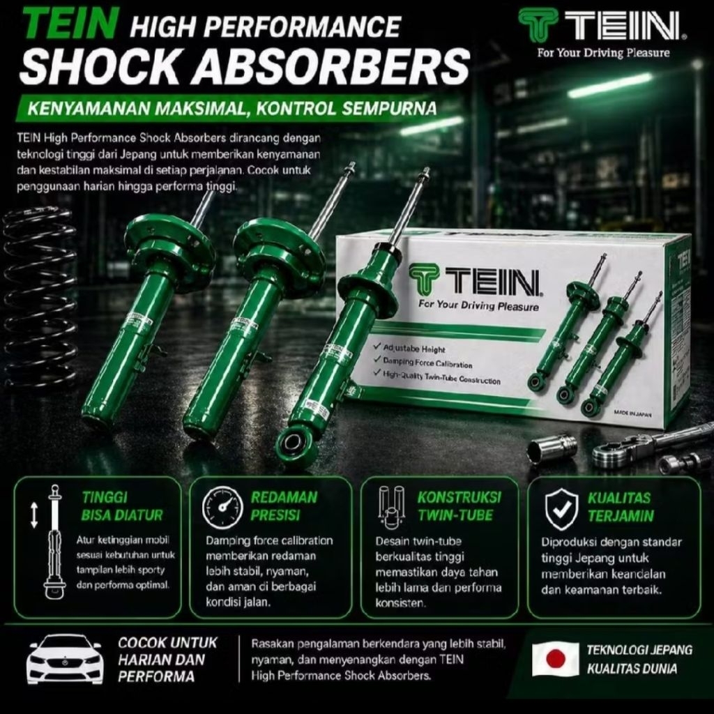 shockbreaker depan Toyota Altis old/Altis lama merek tein endurapro original