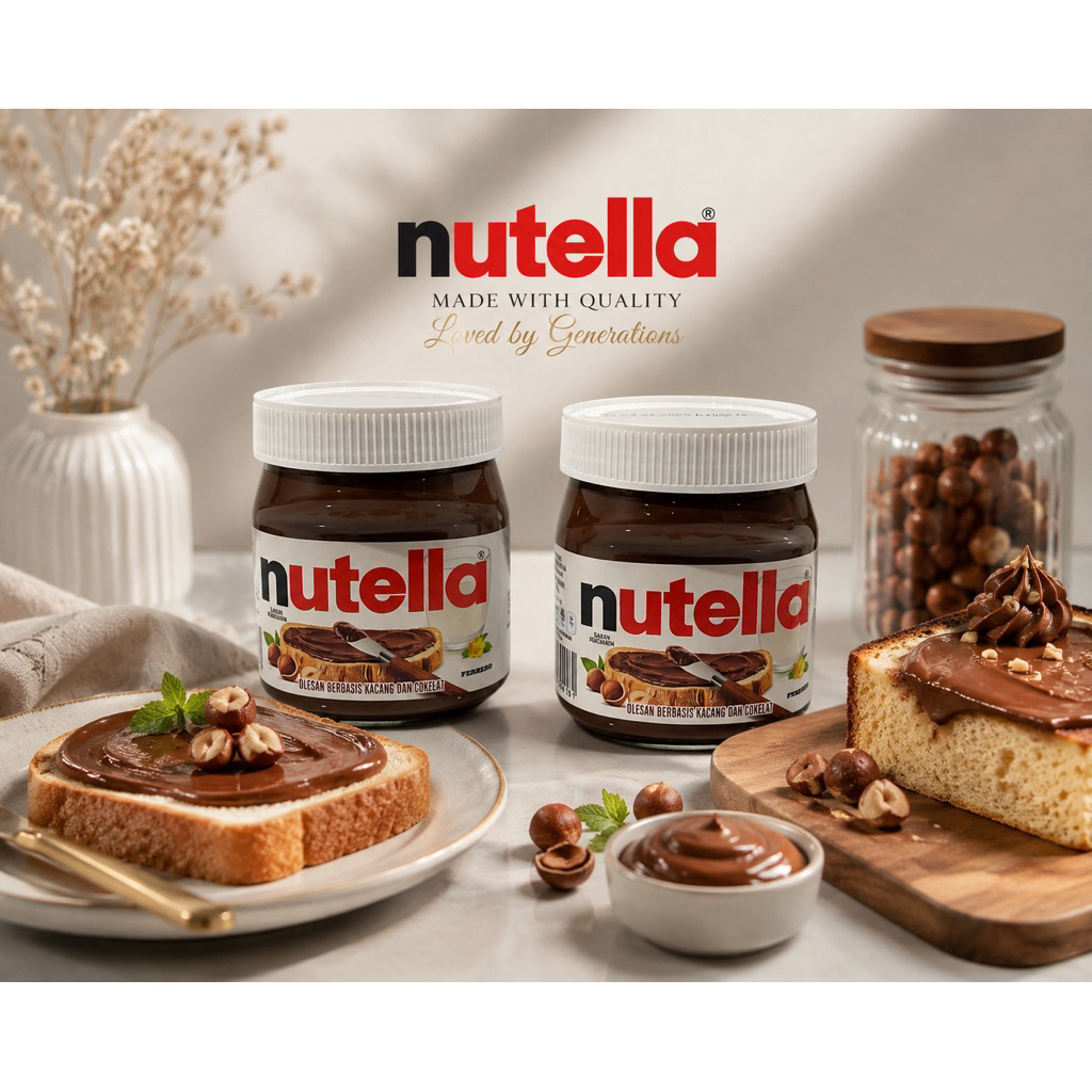 Nutella Ferrero 200gr&350gr / Selai Coklat Hazelnut