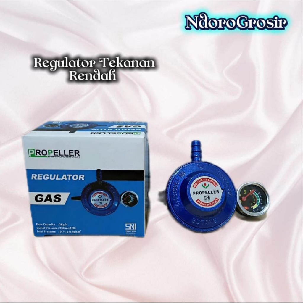 Regulator Kompor Gas LPG Tekanan Rendah " PROPELLER "