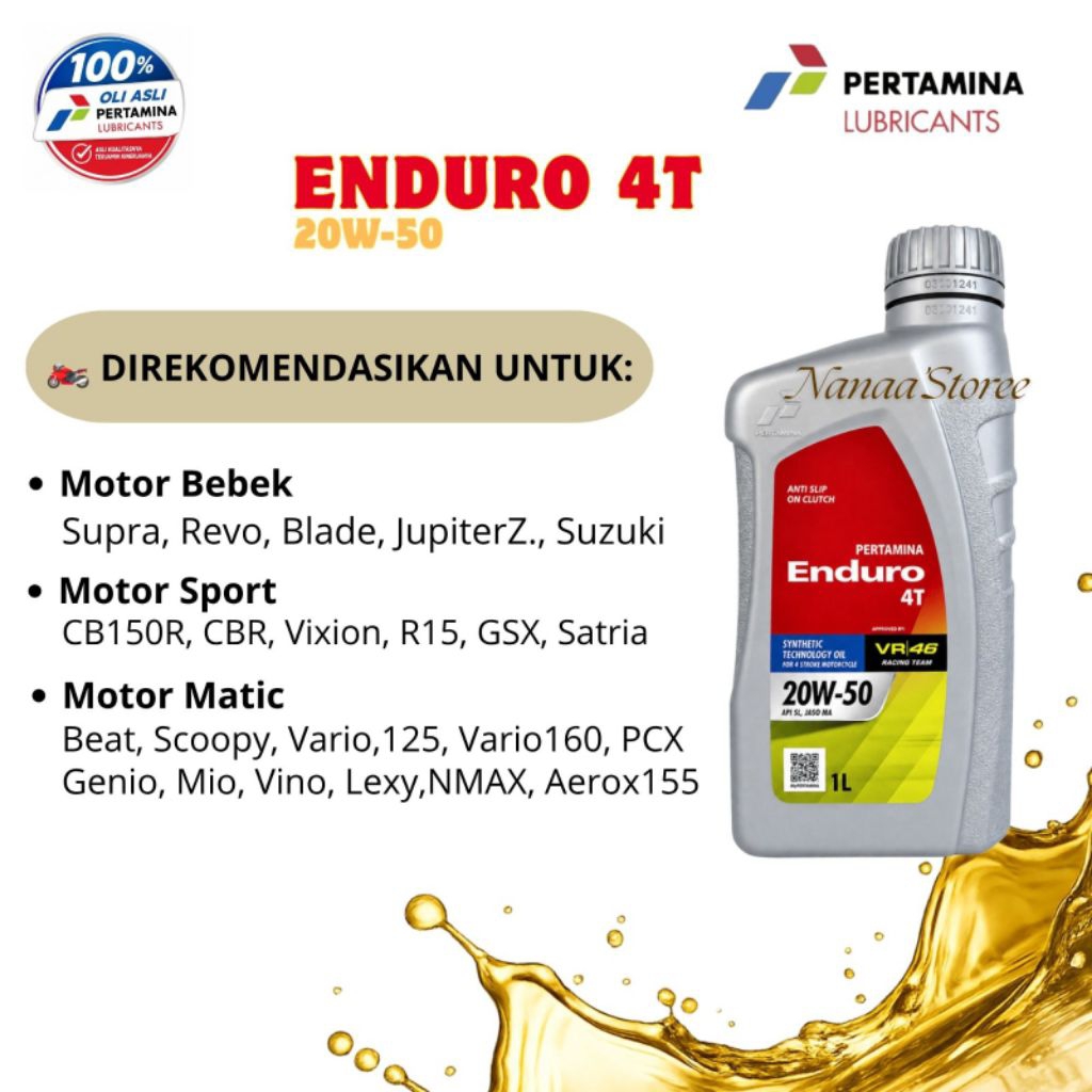 OLI PERTAMINA - Enduro 4T 20w-50