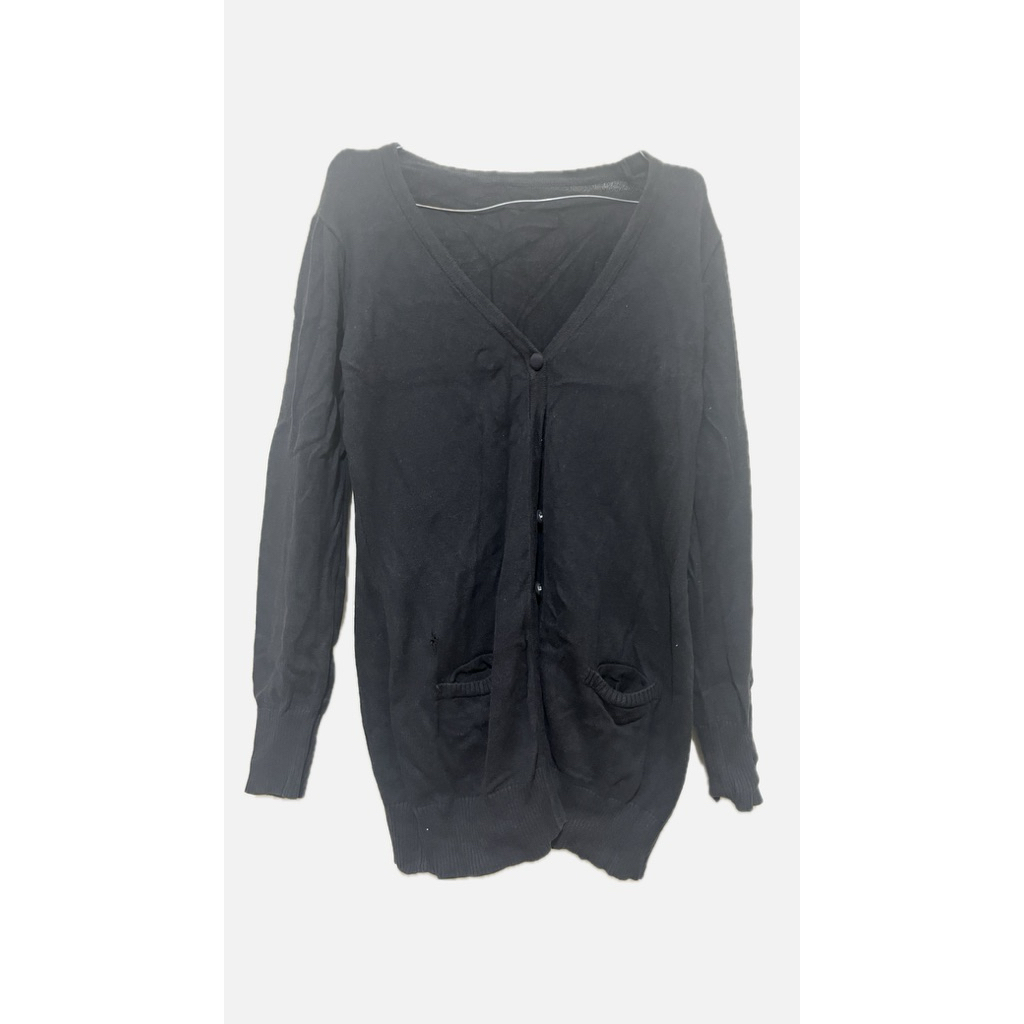 cardigan hitam panjang