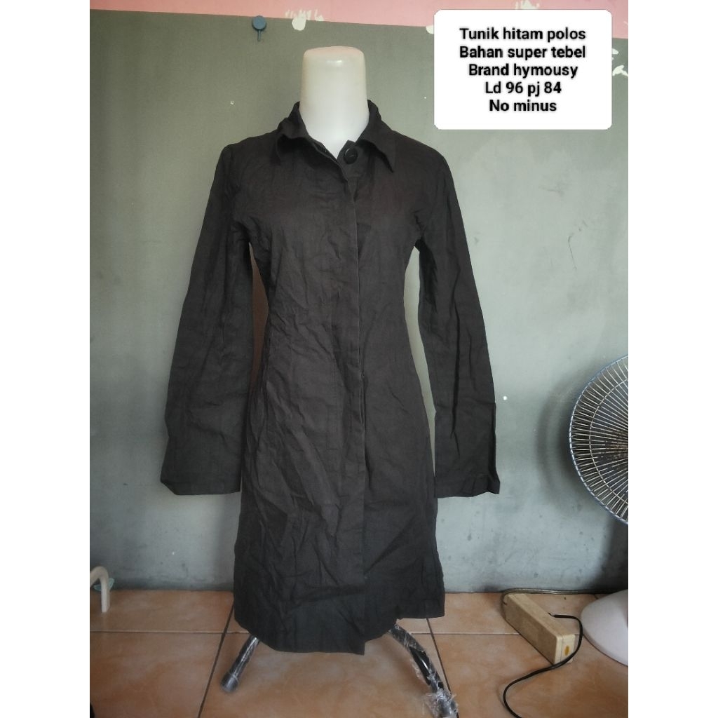 tunik hitam polos