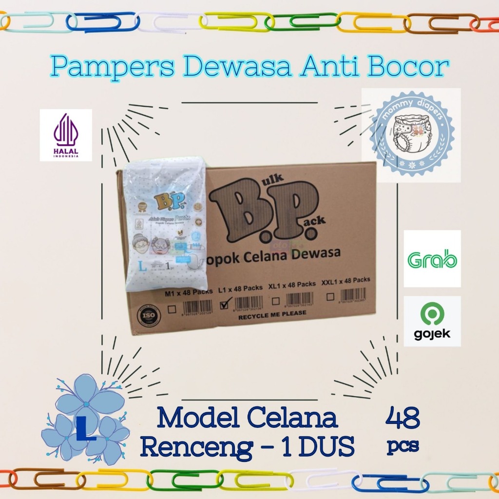 BP Pants Pampers Dewasa model celana Size L