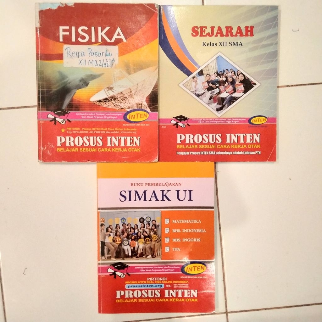 BUKU FISIKA, SEJARAH, SIMAK UI KELAS XII INTEN