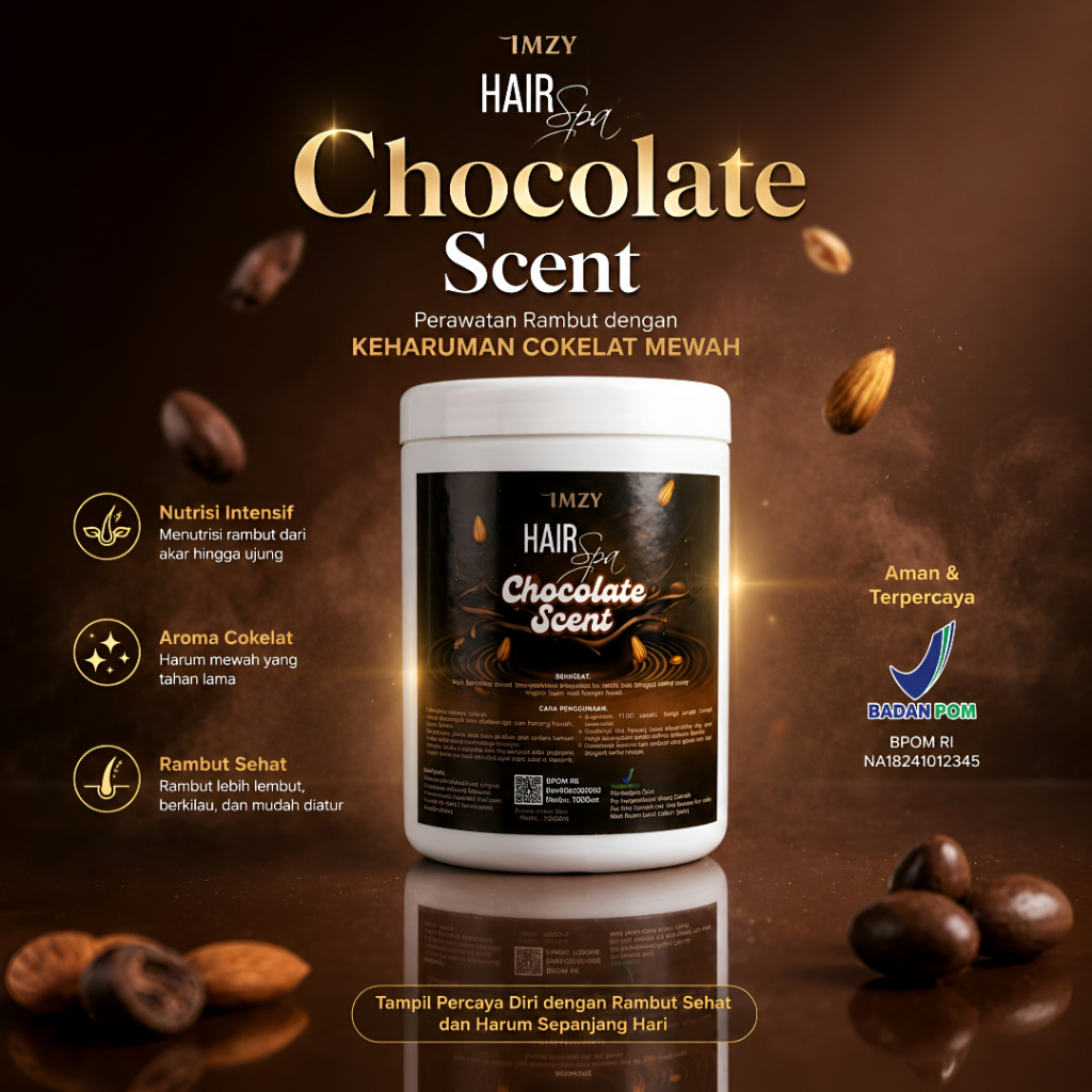 IMZY HAIR SPA Chocolate scent Masker Krim Perawatan Rambut 1 kilo BPOM - Hair Barrier