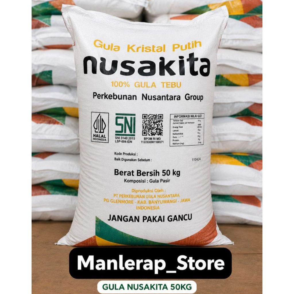 Gula Pasir Nusakita 50Kg 1 Karung