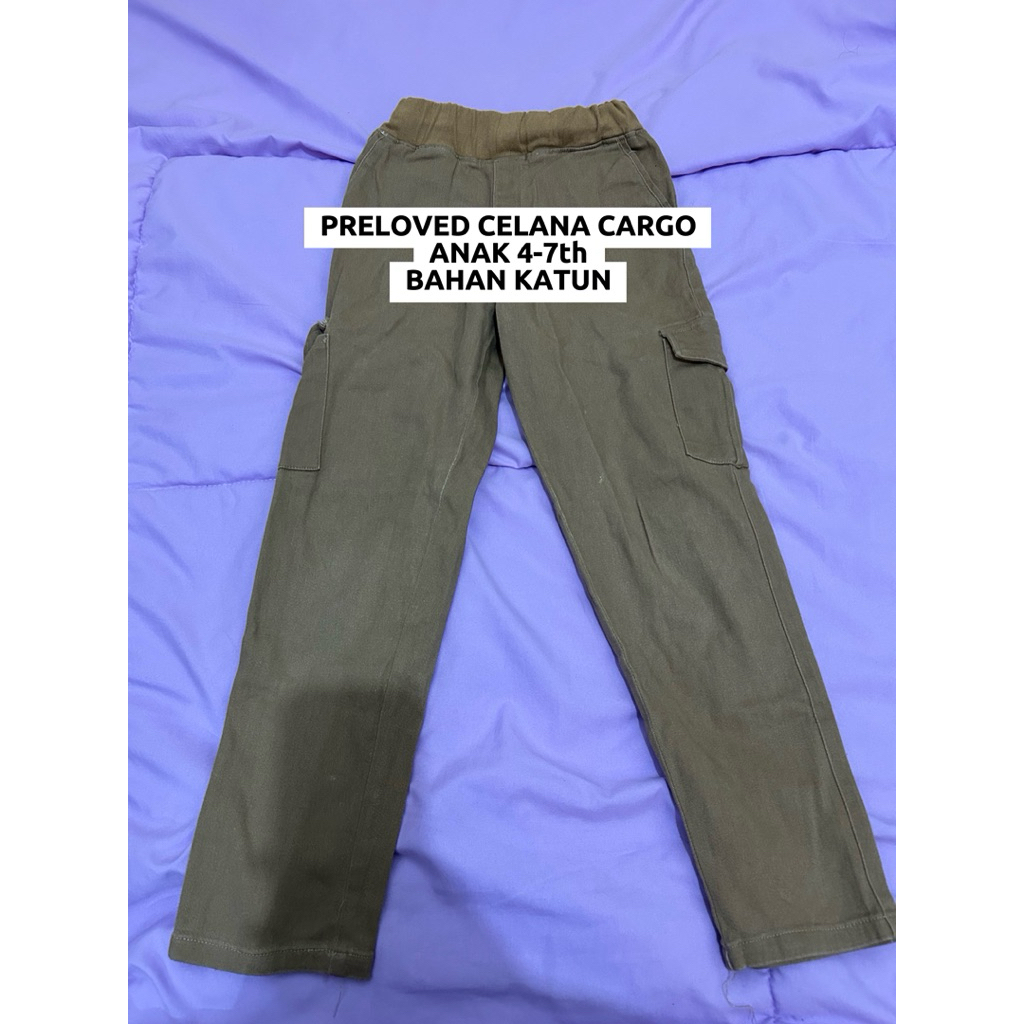 PRELOVED CELANA CARGO ANAK PEREMPUAN/BAWAHAN ANAK PEREMPUAN/CELANA CARGO/CELANA ANAK/CARGO ANAK