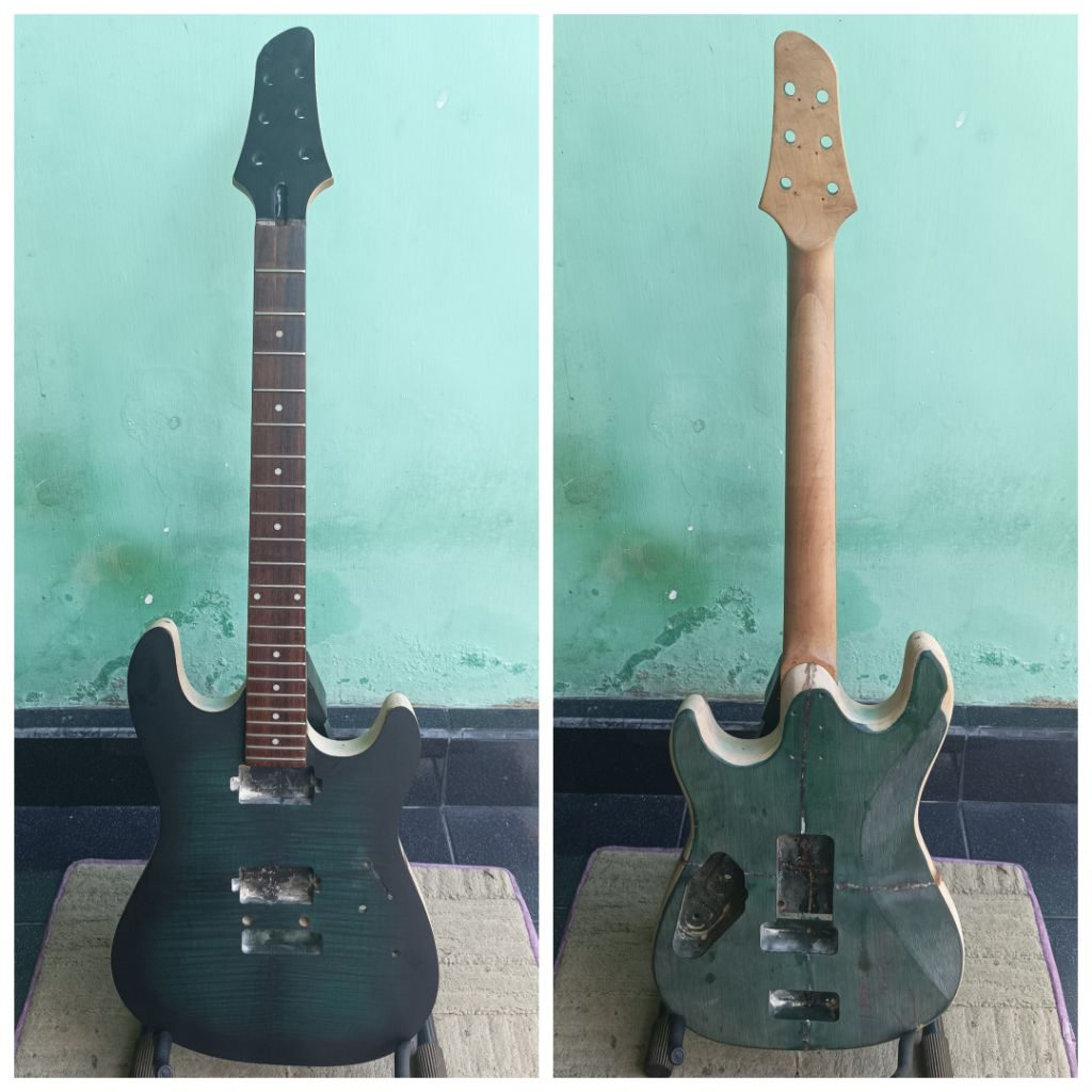 body + neck gitar listrik Original Musicman SABRE