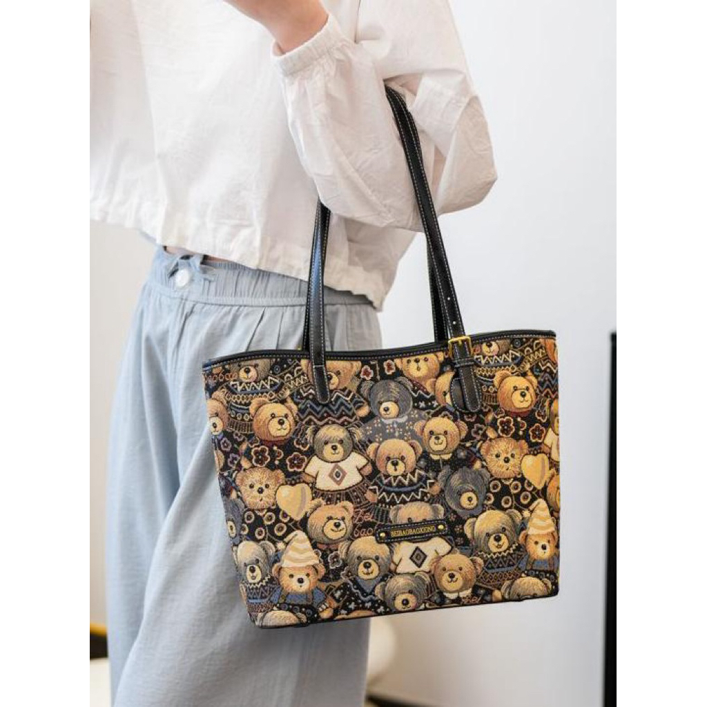 Tas totebag bahu wanita ori tali adjustable