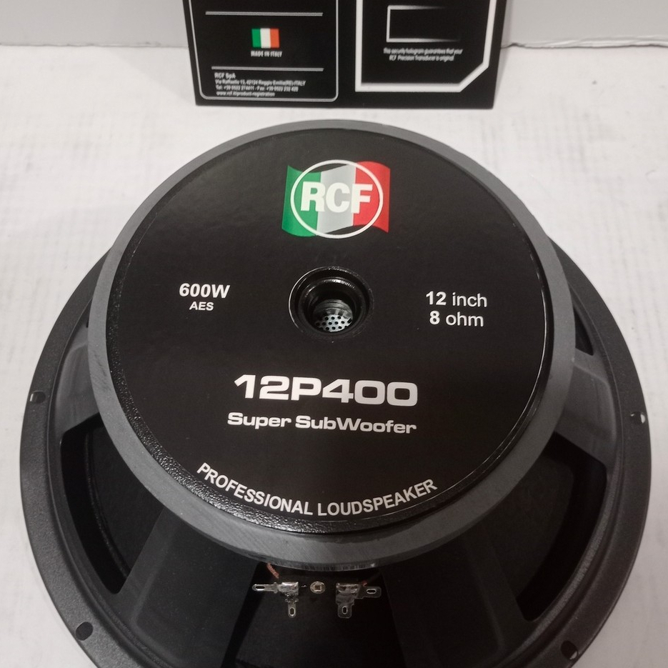 Speaker Komponen RCF12Inch Lubang//12P400 Subwoofer 600wat Kualitas tinggi