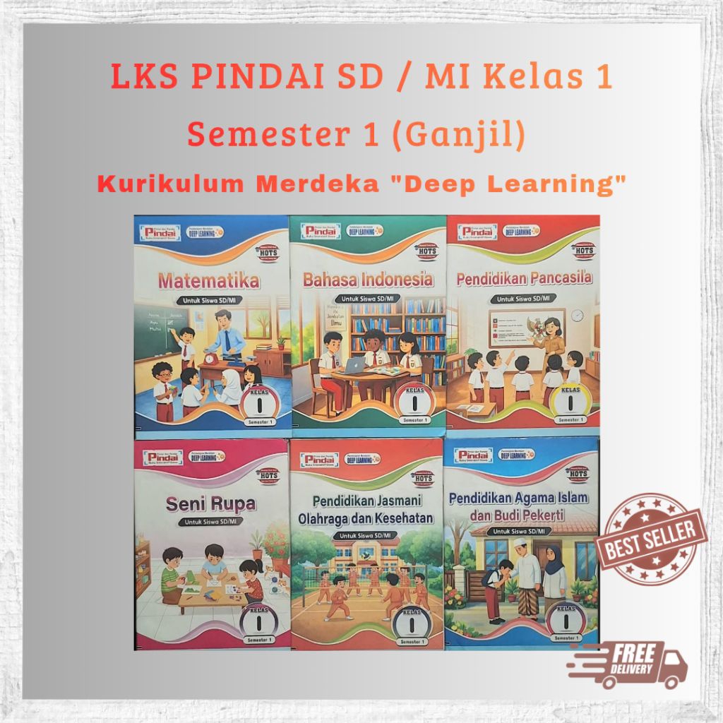 LKS / Modul Siswa Buku PINDAI SD / MI Kurikulum Merdeka K-21 SEMESTER 1 kelas 1 kelas 2 kelas 3 kela
